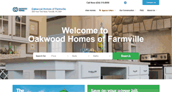 Desktop Screenshot of oakwoodhomesfarmville.com